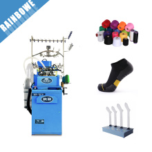 línea de producción automática totalmente computarizada del certificado del ce llano del algodón calcetines línea de producción de calcetines fabricante